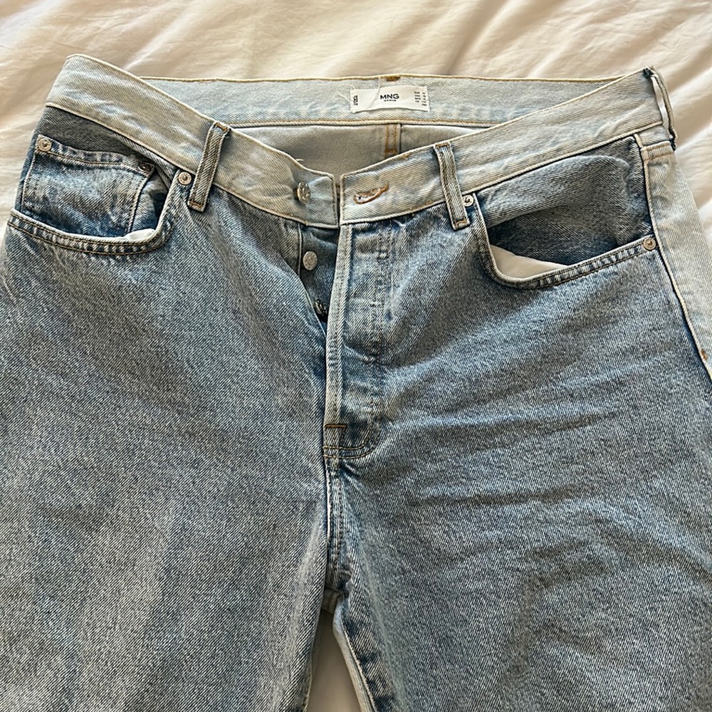 Womens High Waisted Cropped Jeans
